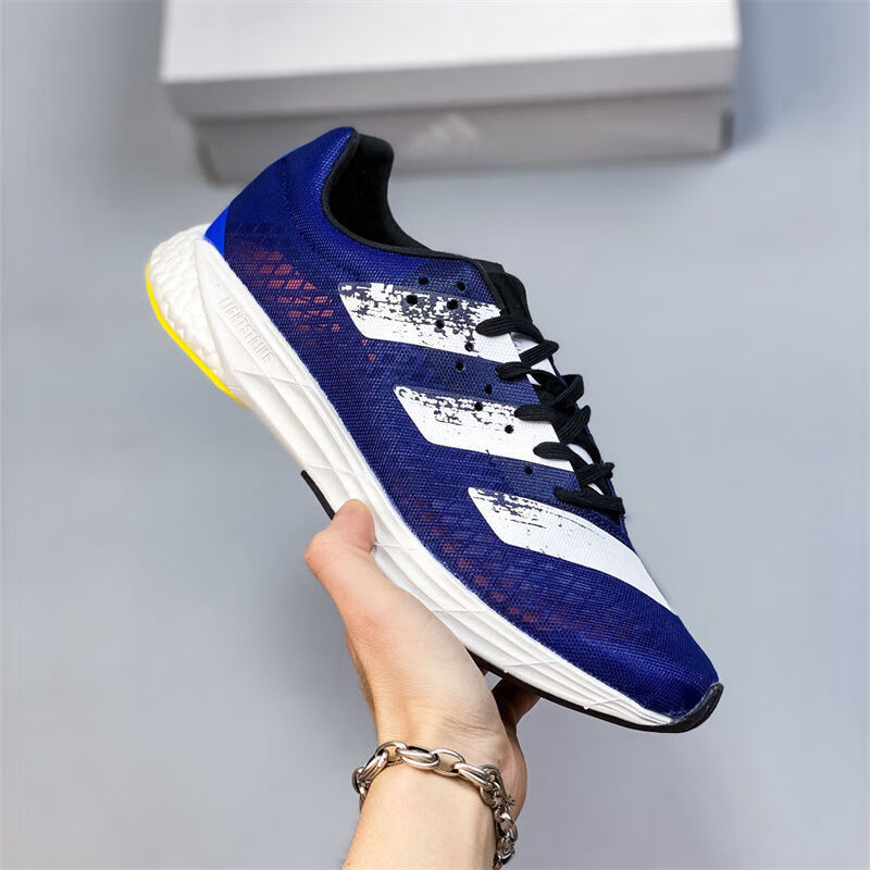 adizero adios pro网面碳板透气轻便马拉松跑鞋情侣鞋 黑白绿 40.