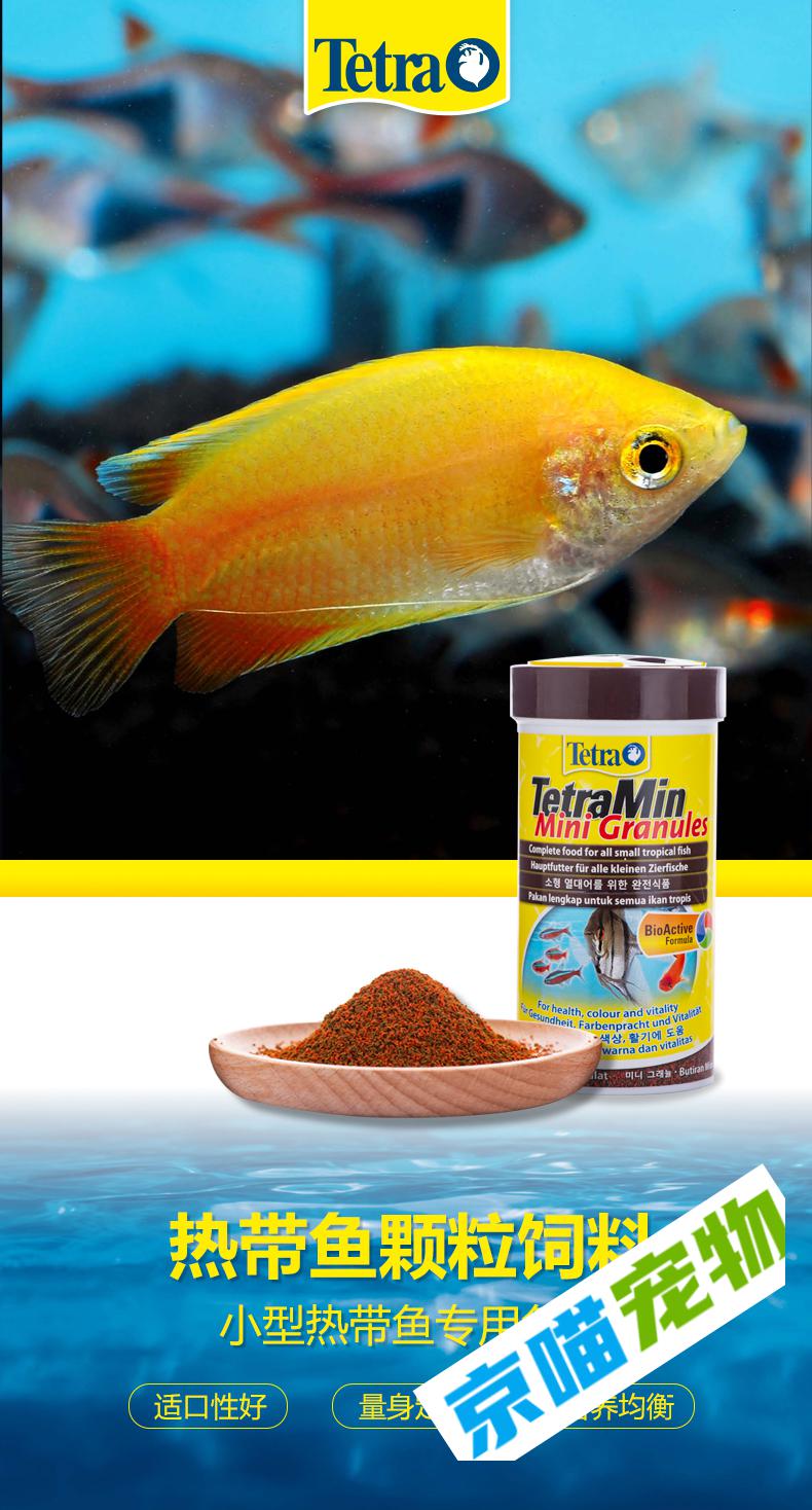 现货即发tetra德彩热带鱼饲料小颗粒鱼食小型慈鲷斗鱼下沉罗汉鱼粮