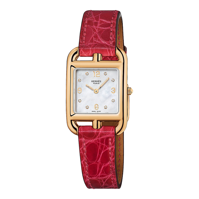 hermes/爱马仕 21春夏新款 cape cod系列 女士石英机芯长表带手表 深