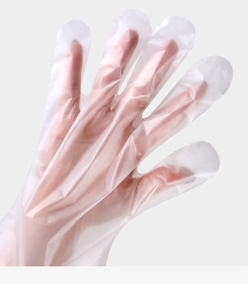 仓梵一次性手套pe塑料薄膜透明加厚防滑食品级防护cpe实验室专用加厚