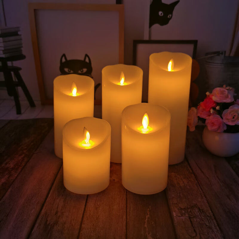 电子蜡烛仿真摇摆充电遥控led电子蜡烛灯假婚庆生日剧本杀道具床头小