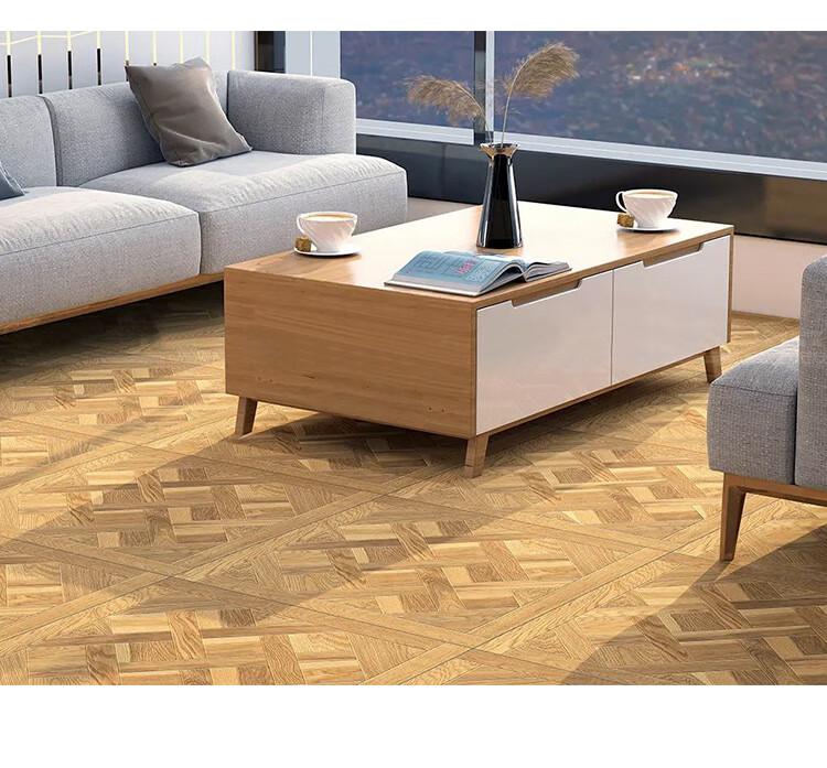 kelekel日式编织纹木纹砖600x600客厅地砖卧室仿实木阳台瓷砖餐厅仿古