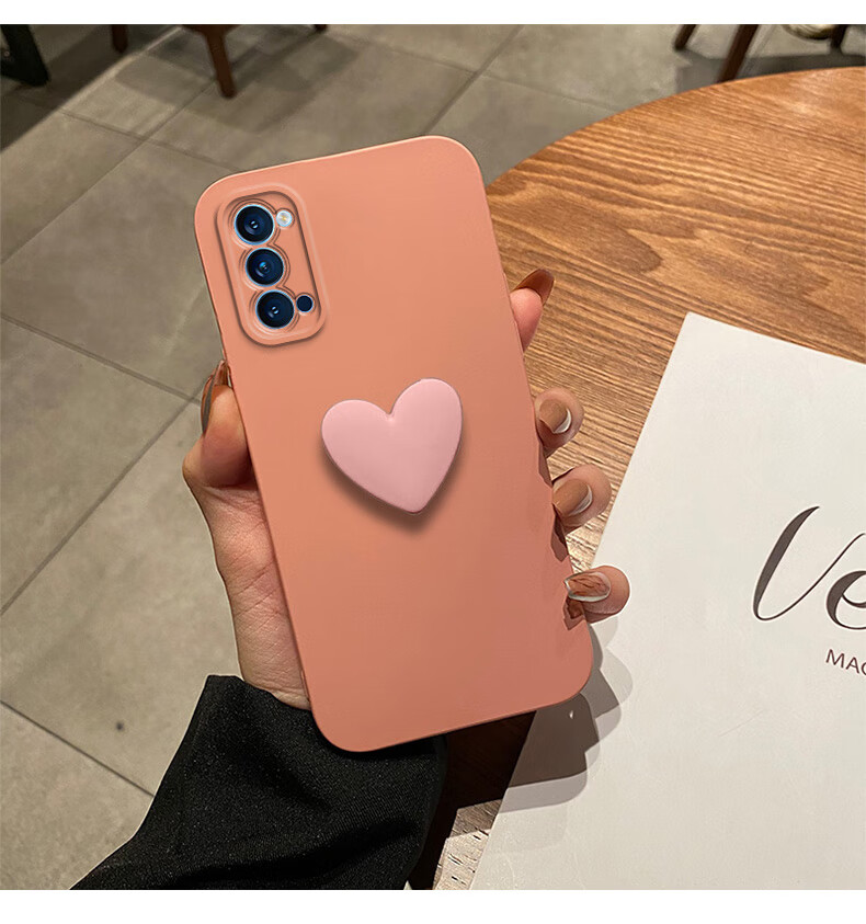 镇都兴克莱因蓝opporeno4手机壳网红简约新款外壳reno4pro纯色女款