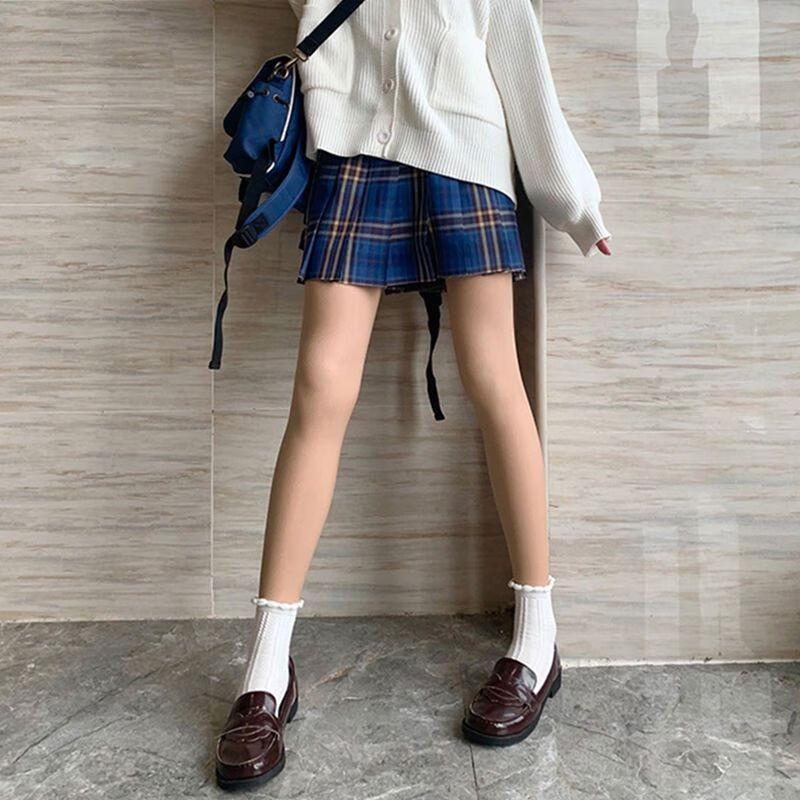 肉色连裤丝袜光腿神器女ins潮自然裸感加绒加厚美腿jk打底裤a自然肤踩