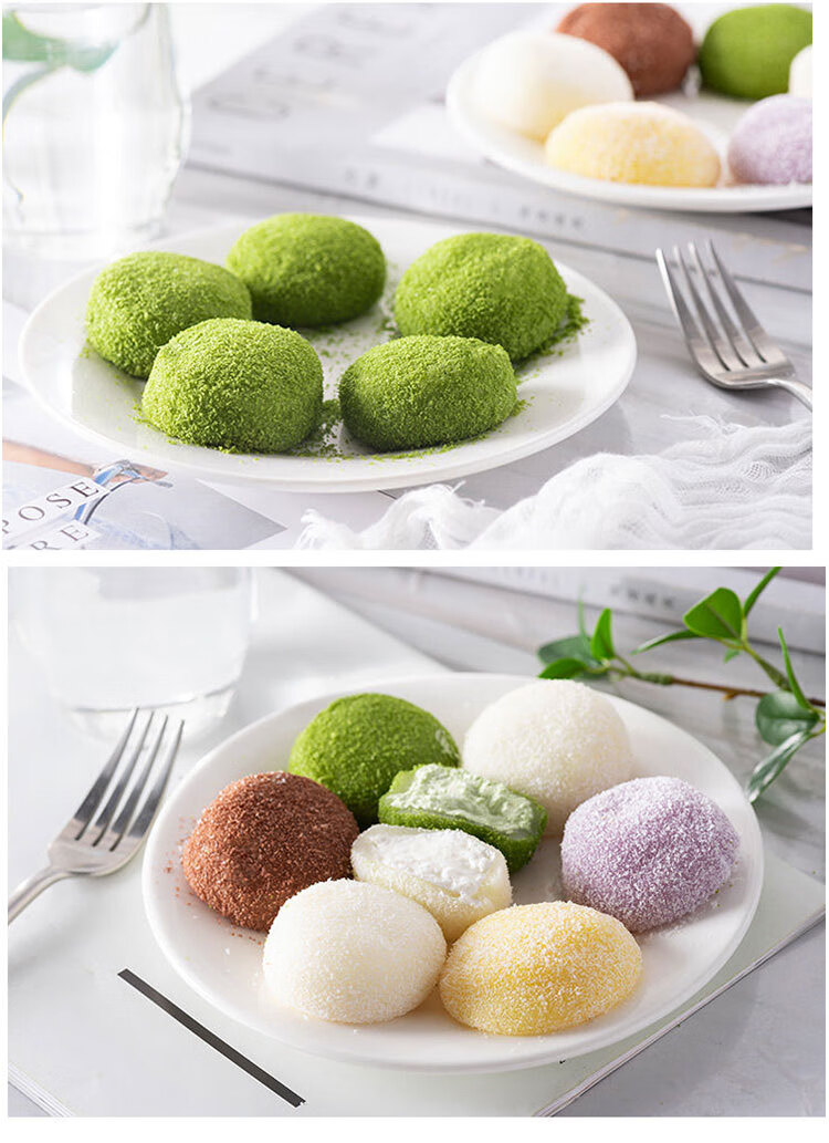 【顺丰】美滋味洋风椰蓉大福日式洋琪摩七雪媚娘糯米糍团零食小吃下午