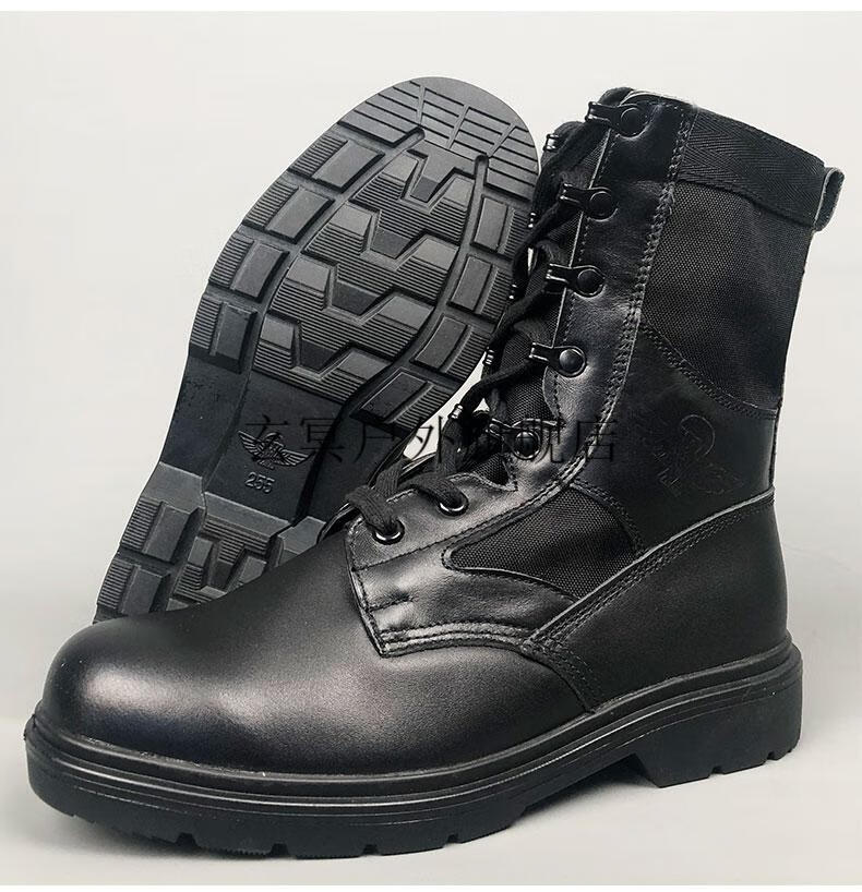 作训靴超轻伞兵靴男空降兵真皮减震耐磨作战靴防穿刺高帮超轻战术鞋