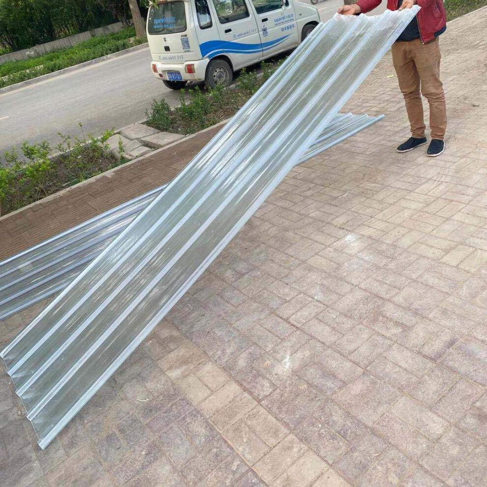 定制采光板瓦玻璃钢瓦阳光房彩钢瓦雨棚瓦天井车棚联能10毫米03米长1