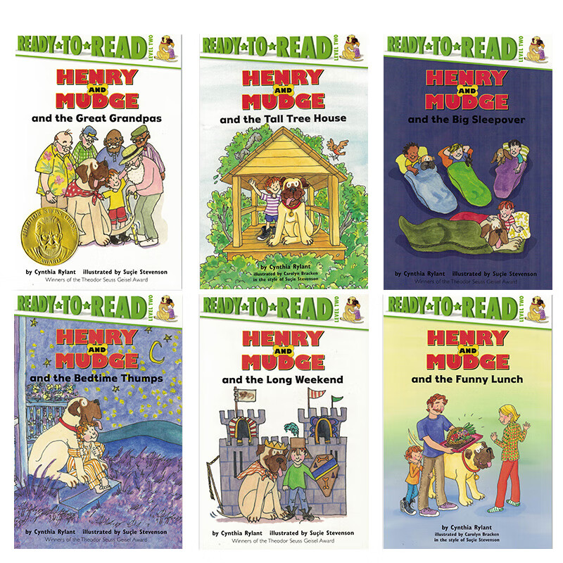 《亨利和玛吉6本 henry and mudge 英文原版绘本 汪培珽第二阶段