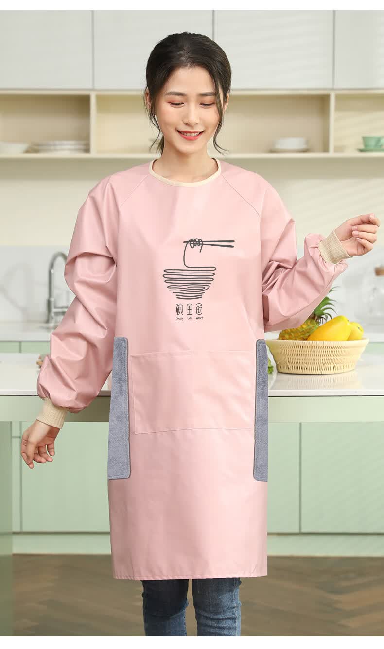 番升围裙女厨房家用夏季薄款做饭围腰2021新款防水防油免洗罩衣工作服