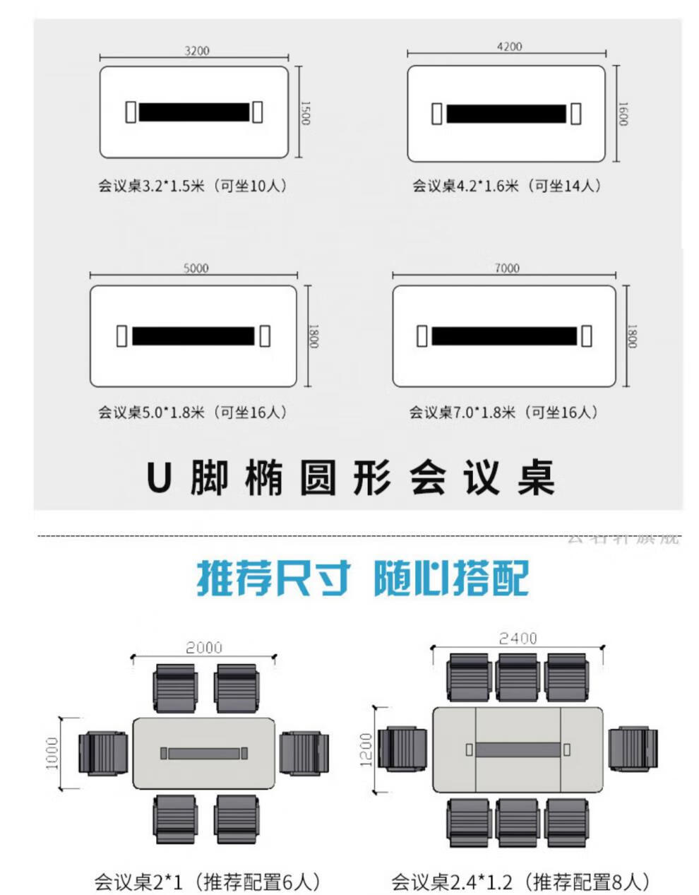 多媒体会议桌椅 会议桌长桌现代烤漆大型长条桌洽谈桌会议室办公桌椅