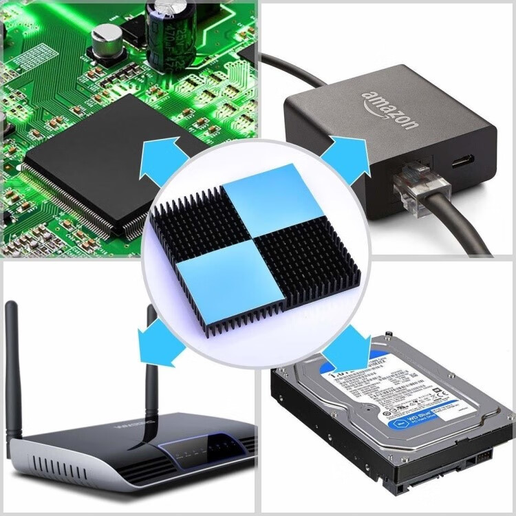 导热贴片超便宜高性能导热硅胶垫散热硅胶贴 适用于m2 ssd 电脑 200*