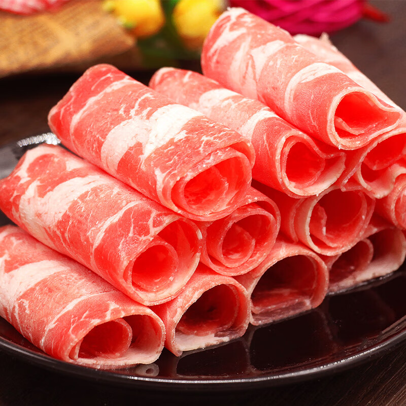 肥牛卷牛肉新鲜牛肉卷内蒙古火锅食材酸汤肥牛雪花肥牛盒装500g3