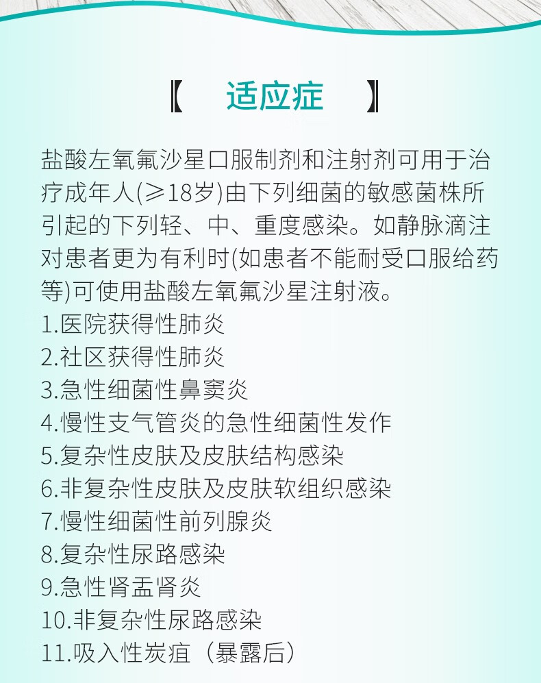 白云山盐酸左氧氟沙星片12片男女性治疗生殖器泌尿路系统感染消炎药