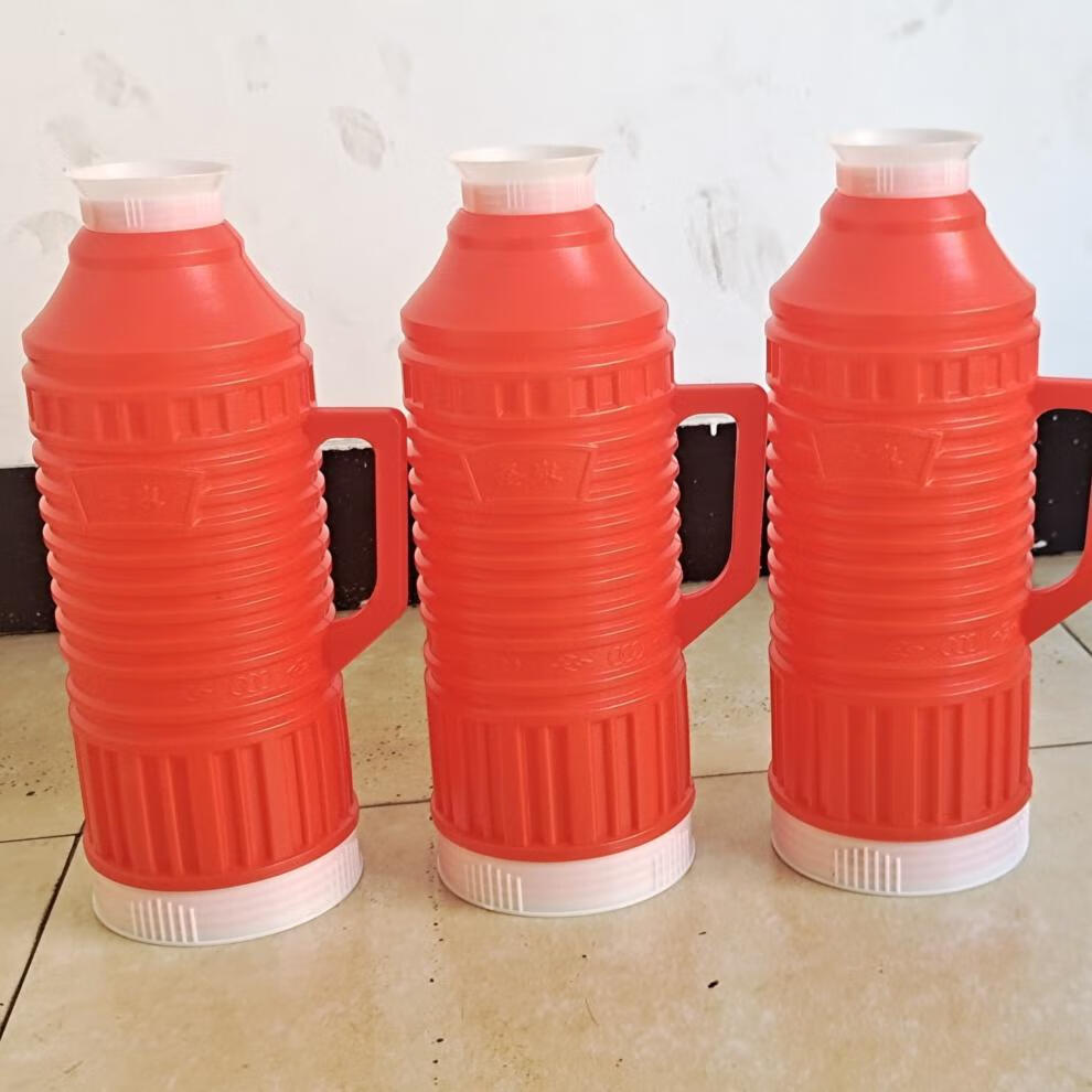 外壳学生宿舍开水瓶茶壶家用老式保温瓶大容量2l平头蓝色外壳1个塞子