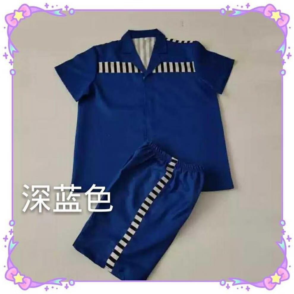 加梵森看守所监狱春秋衣服 囚犯衣万圣节表演服监狱犯人囚服长袖印字