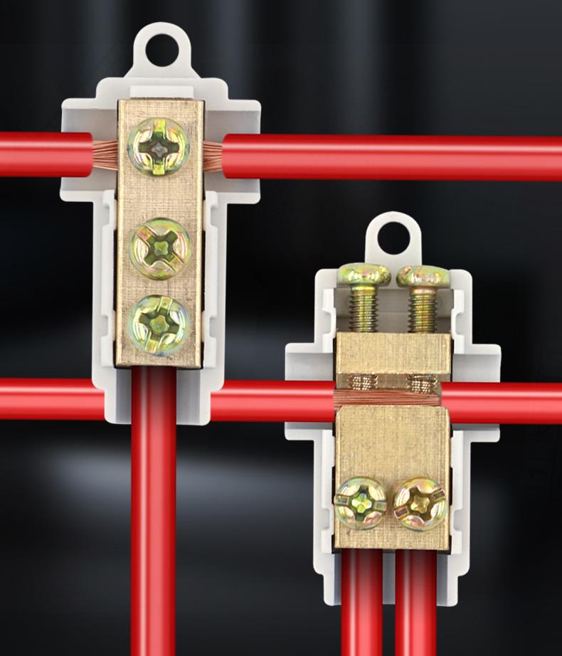大功率t型接线端子分线器导线分流电线分支接头连接器一进二四出zjl