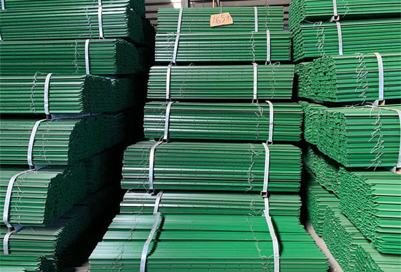 菜地支架牛栏网铁丝网柱立柱y型三角实心柱尖头柱加厚养殖牛羊户外