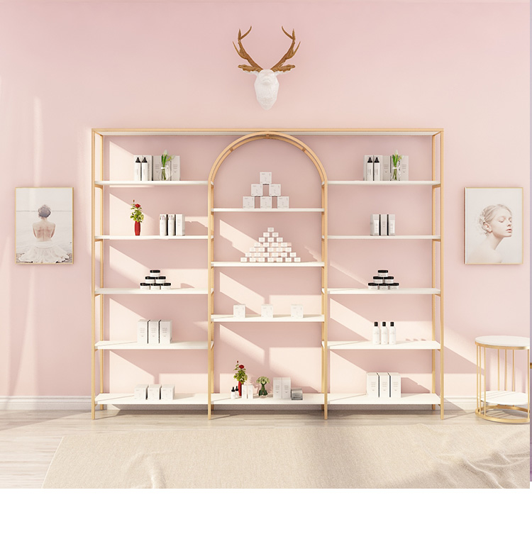 天颛直播展示货架北欧美容院化妆品展示柜包包置物架ins货架多层直播