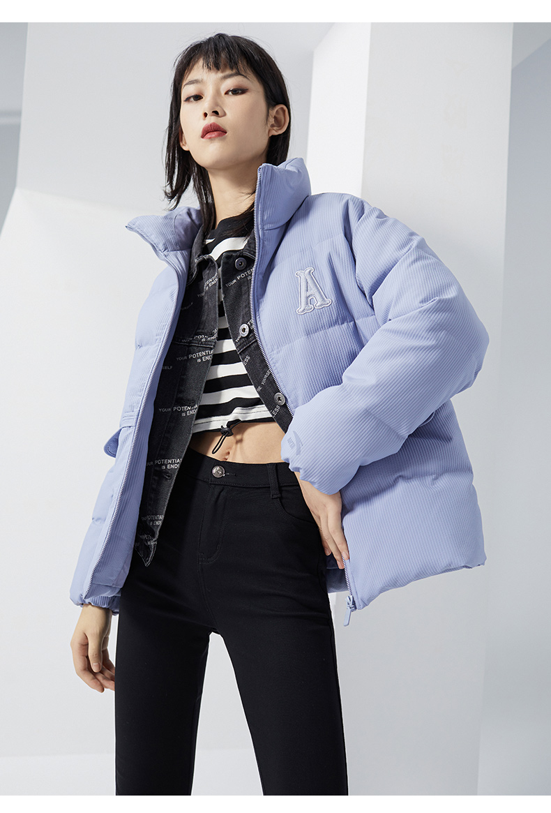 安踏短款羽绒服女2021冬季新款短款保暖鸭绒学生潮流运动外套时尚官方