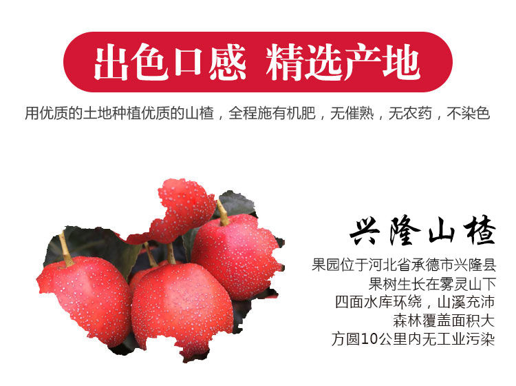 兴隆新鲜山楂水果 铁山楂果 泡水泡茶冰糖葫芦原材料 1斤试吃装 秋