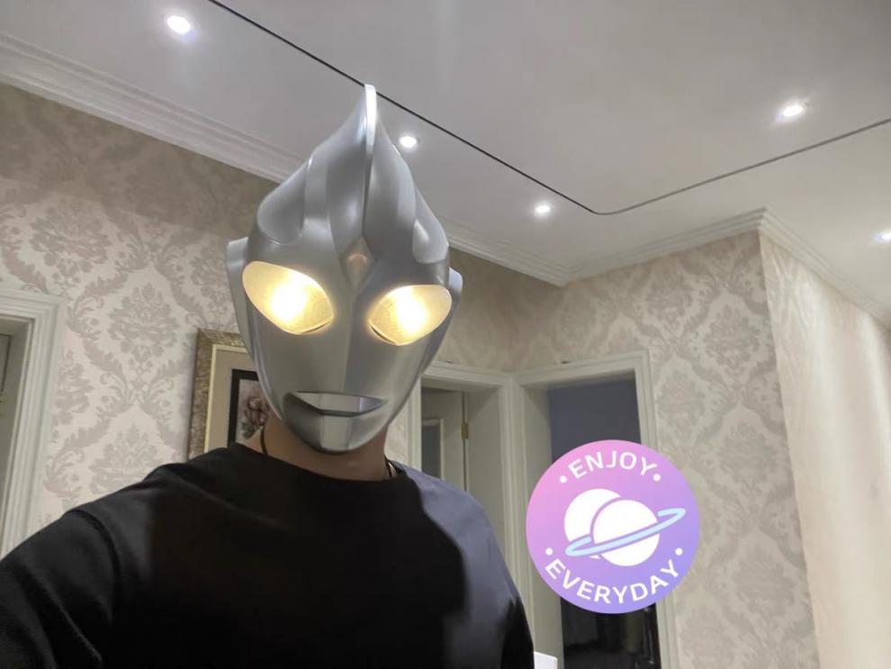 派队表演抖音同款迪迦奥特曼头套发光儿童成人迪迦光明变身器原版音效