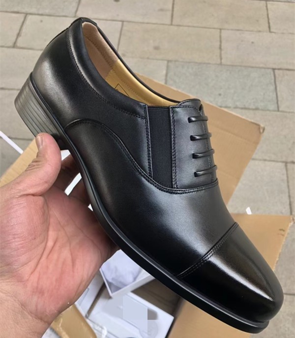 校尉7b金猴3515三接头皮鞋男黑色正装制式免系带全真牛皮校皮鞋品质