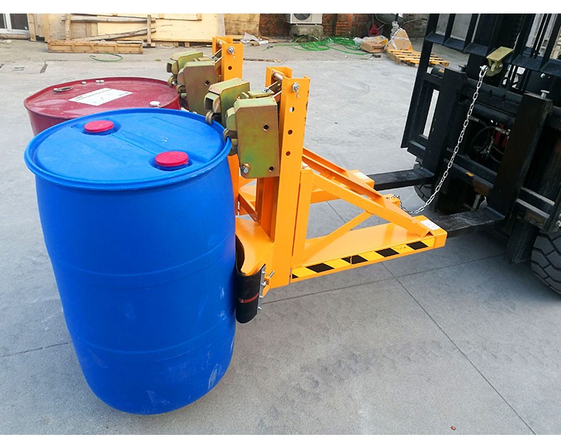 油桶夹具叉车油桶夹具抱桶夹重型夹桶卸桶抓手器四鹰嘴铁塑油桶夹抓桶
