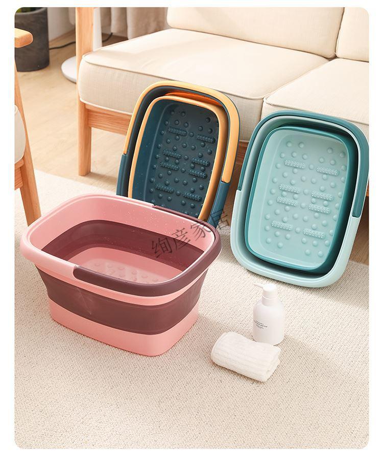泡脚桶双人塑料泡脚桶双人高深桶折叠简易洗脚盆大人家用冬季足浴桶
