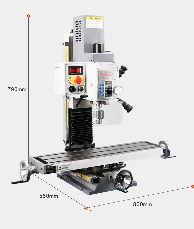 棒特 台式钻铣一体机小型钻铣一体床高精度钻铣攻多功能钻铣台床机床