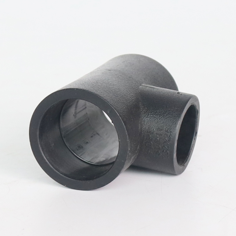 pe给水管承插式热熔异径3通变径三通pe管件pe管接头自来水管配件25x20
