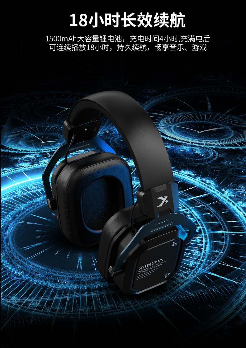 西伯利亚s11蓝牙耳机头戴式通话降噪低延时耳麦带麦无线有线双模s11ll