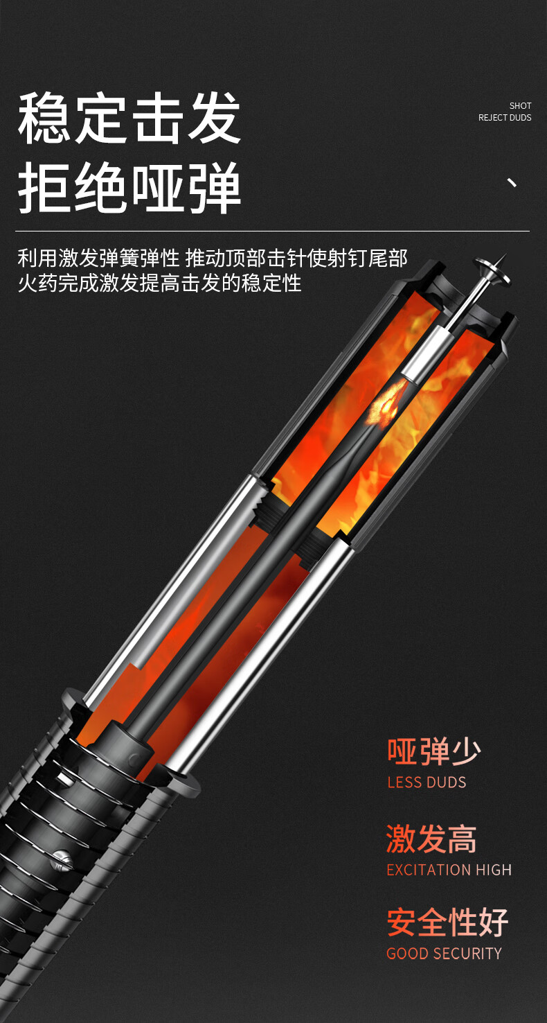 吊顶神器射枪钉瓦斯射钉枪射钉弹枪炮钉枪打钉枪水电专用线槽钉墙