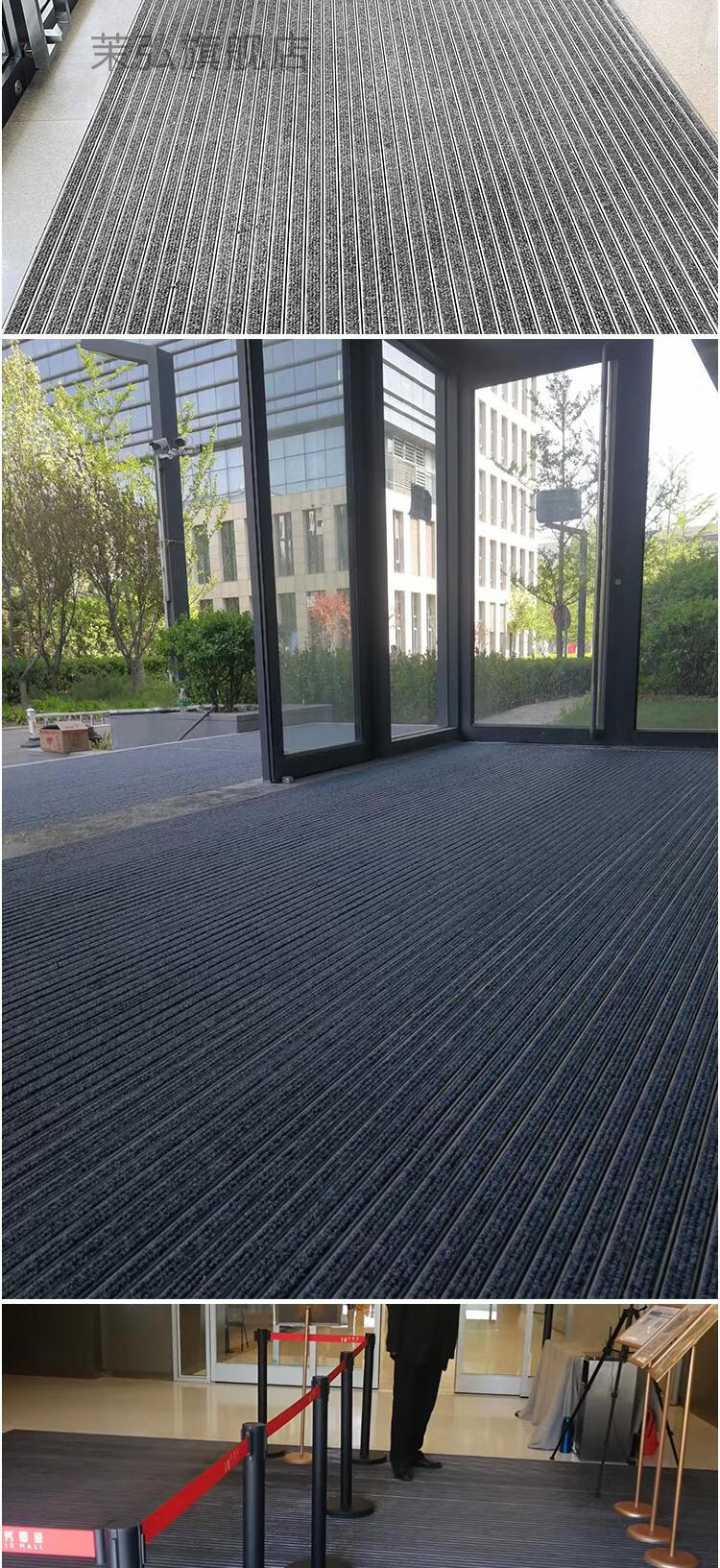 大门口脚垫铝合金地垫商用室外防滑垫进门防尘垫酒店除尘脚垫商场进门