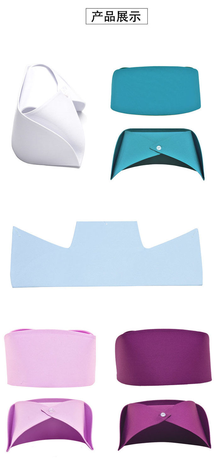 护士帽斜杠护士燕尾帽多色加厚款工作帽值班帽子护士帽斜杠横杠 墨