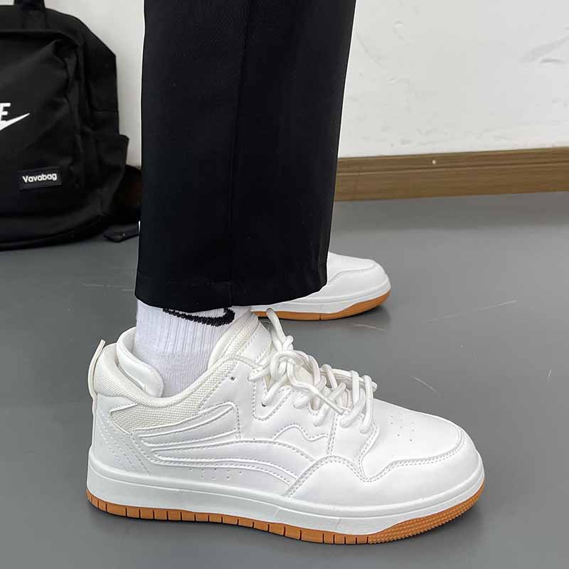 男秋冬季2022新款学生板鞋男潮流百搭情侣休闲小白鞋秋冬季低帮白胶鞋