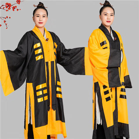 道士服装道教法器道服法衣道袍太极八卦经衣黄林正英影视服八卦帽p