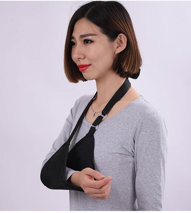 手臂吊带前臂吊带肘关节吊胳膊锁骨肩关节脱臼固定透气 肩颈腔托带 m