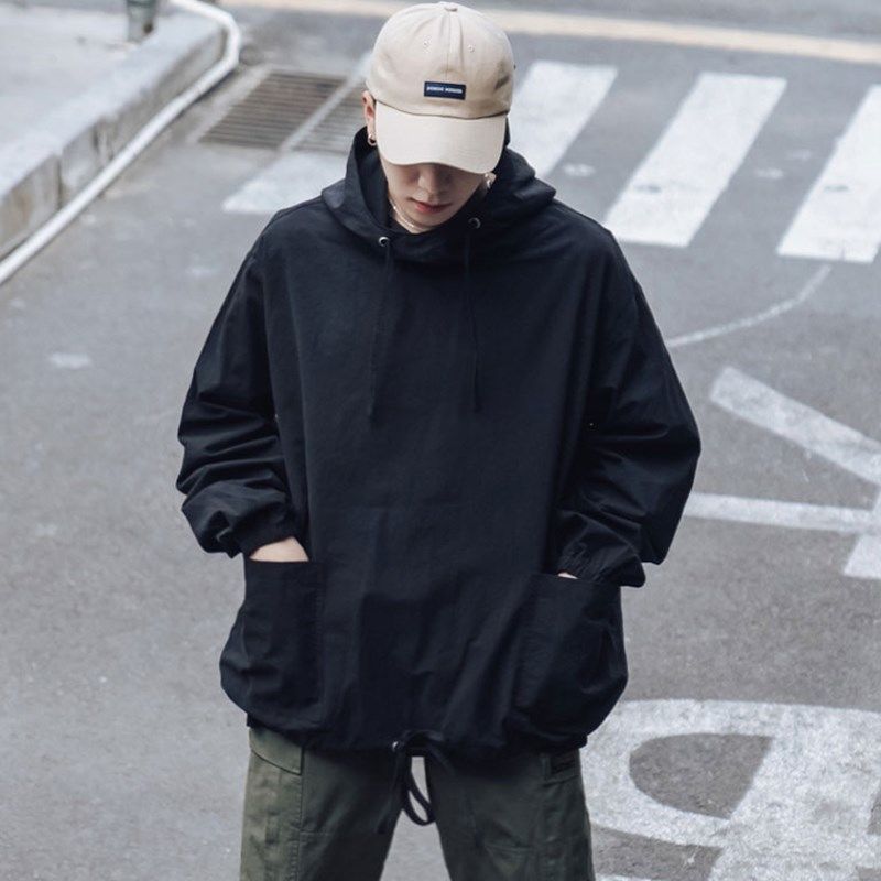 锦天豪客秋季卫衣男长袖 ins超火工装卫衣男潮cec慵懒风韩版宽松bf