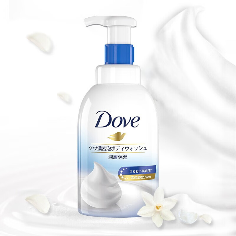 多芬沐浴泡泡沐浴露深层营润神经酰胺樱花甜香400ml芝