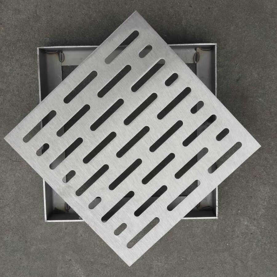 定制不锈钢井盖方形300*300水篦子开孔排水盖板水沟下水道格栅现货