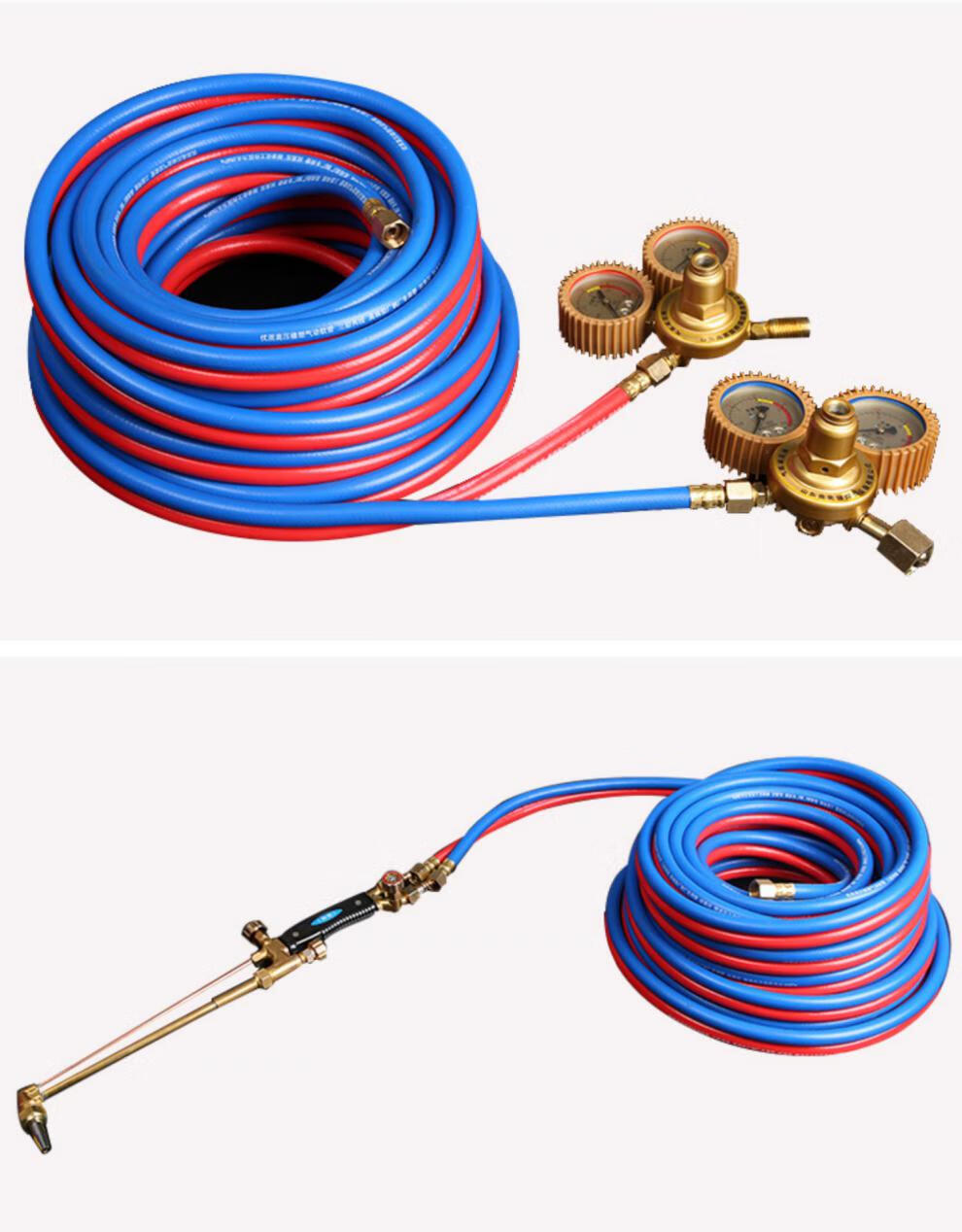 氧气管子软管乙炔管8mm连体双色高压煤气管接头氧气管 焊割工业用 红