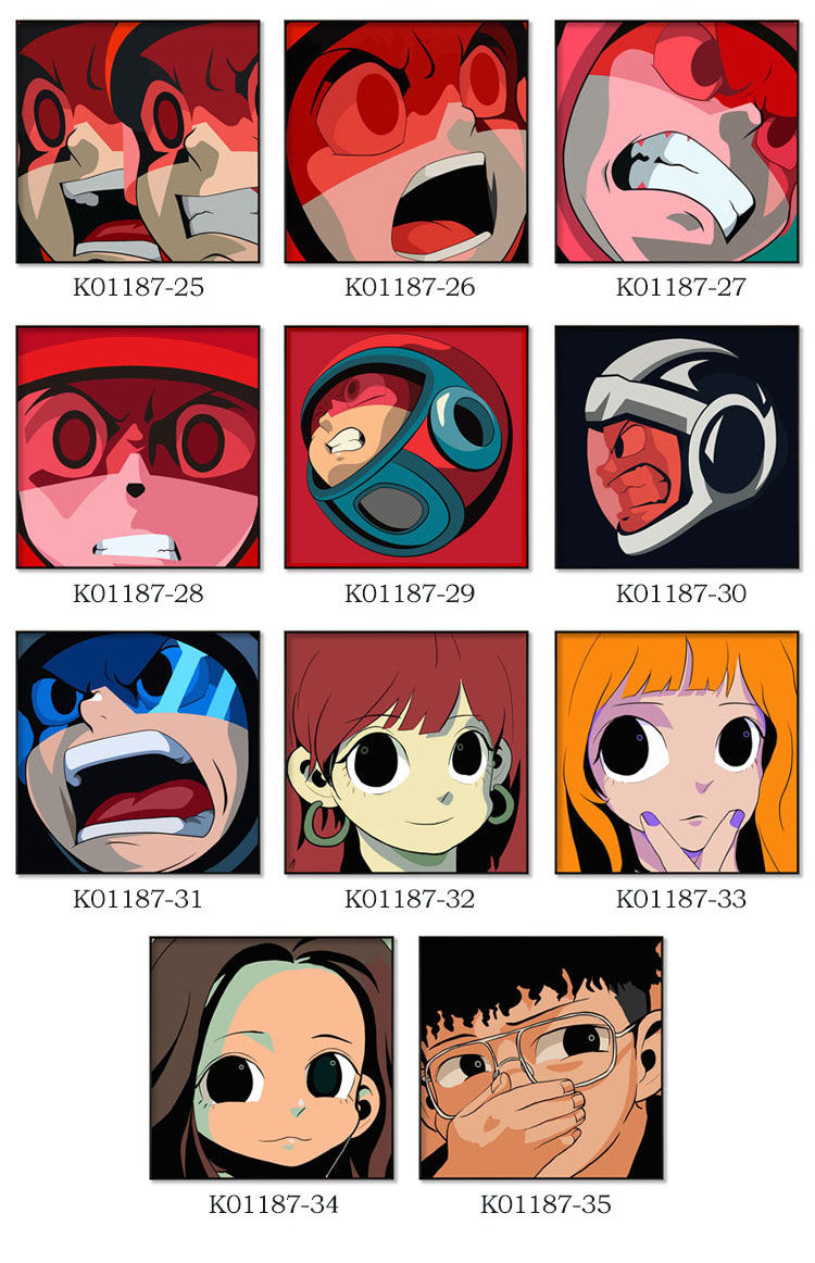 唱片装饰画aokizy挂画adoy黑胶装饰画艺术家手绘插画潮牌服装店墙面