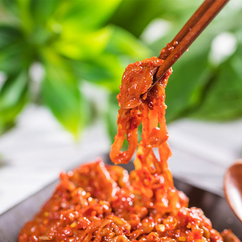 正宗韩国泡菜鱼肠酱延边咸菜特产朝鲜族即食明太鱼肠鱼肚酱1000克