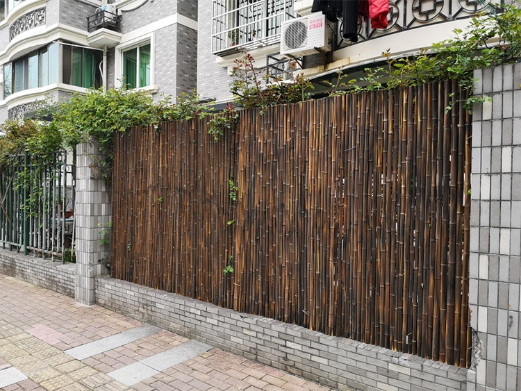 纤丰奇竹篱笆栅栏围栏庭院围栏装饰隔断防腐竹子屏风竹编围墙民宿日式