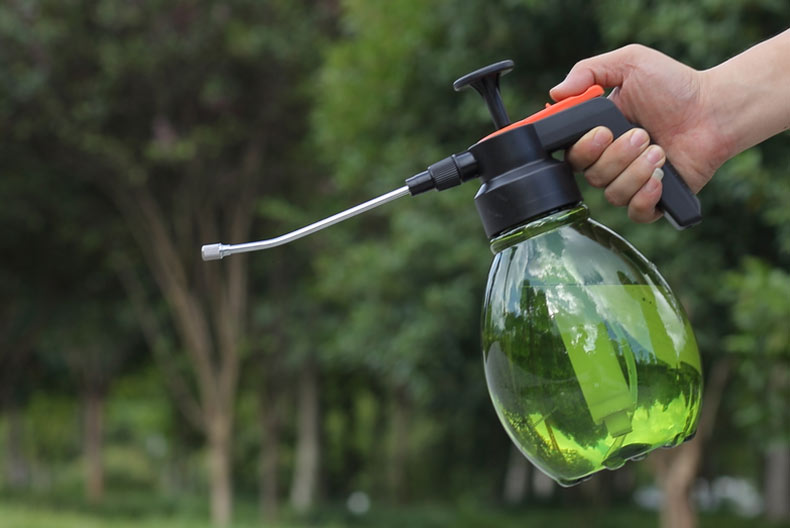 安豆坊园艺花喷壶透明家用气压式手动喷壶大容量绿植浇水壶洒水壶石英