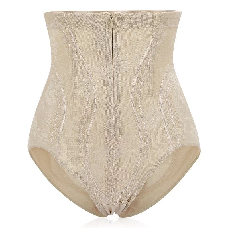 高腰收腹内裤女强力束腰束缚塑形塑身裤收复束腹提臀产后收小肚子肤色
