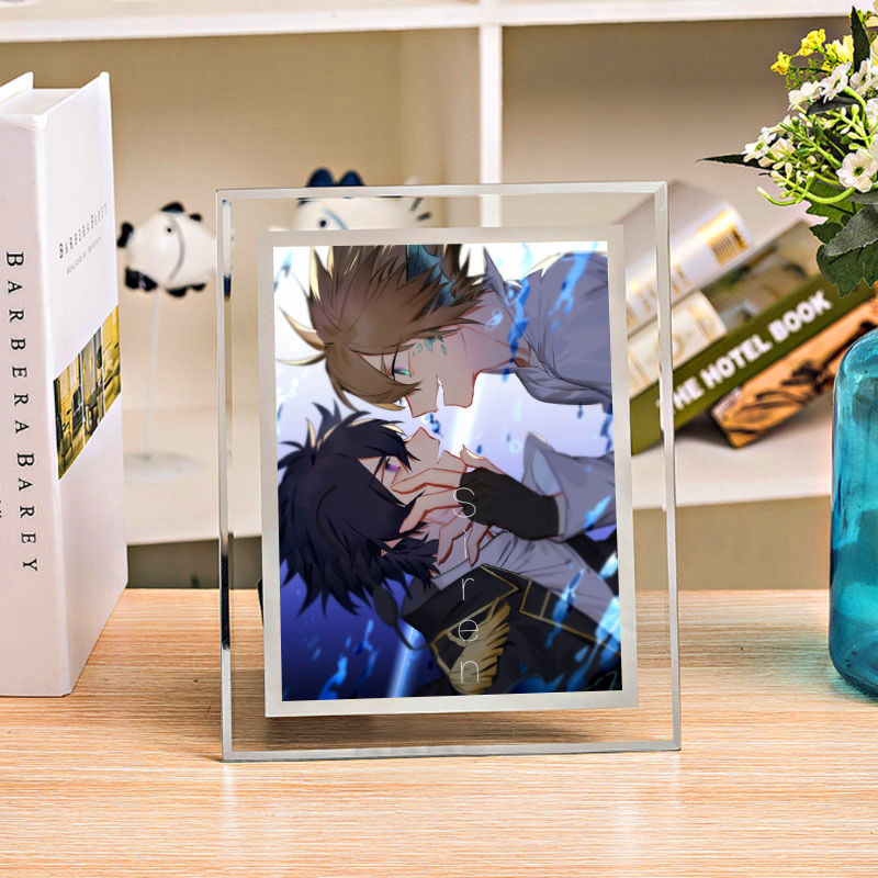 凹凸世界周边动漫水晶相框画安迷修格瑞金7寸装饰画支出来图定制558寸
