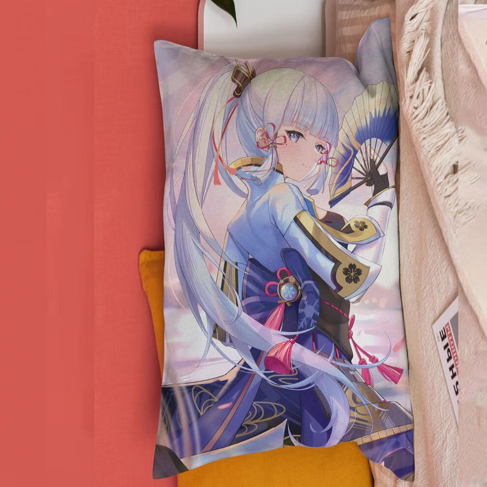 神里绫华抱枕原神周边神里绫华抱枕半身长方形靠垫二次元游戏礼物学生