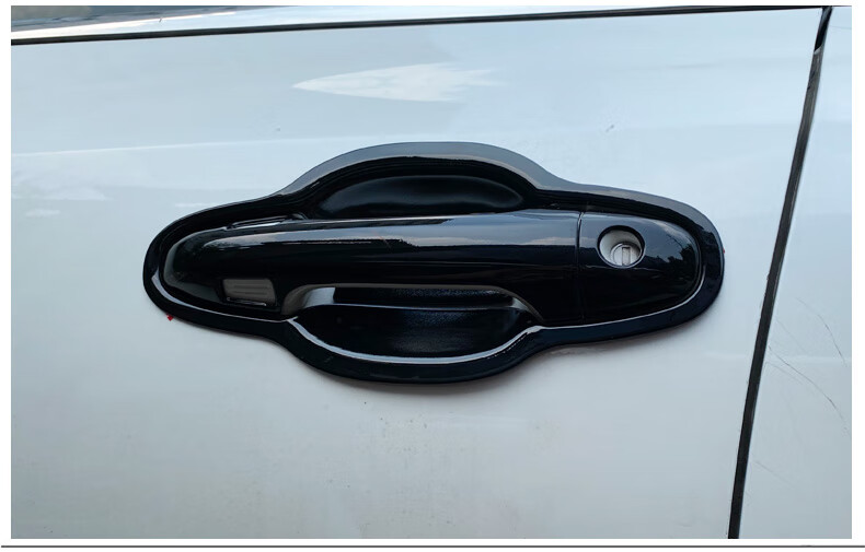 适用于汽车车门把手18-21款丰田汉兰达专用拉手门碗 碳纤维车门把手盖