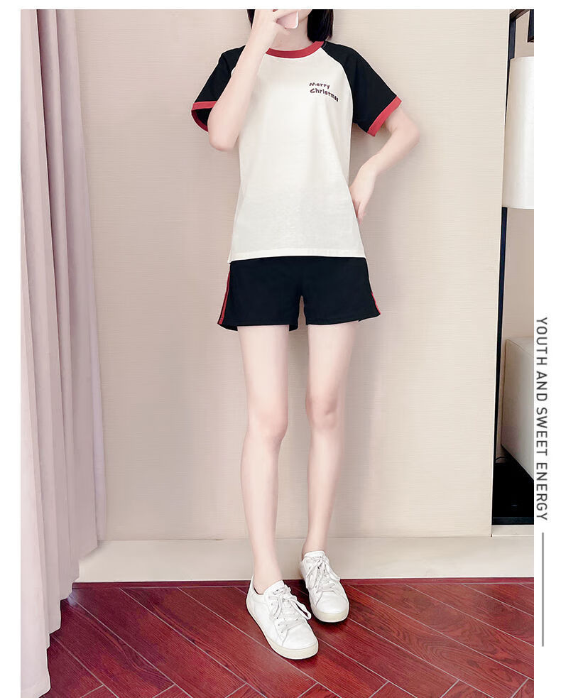 李宁官方旗舰夏季女装短衣短裤套装跑步短运动服短款短装两件套特步